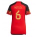 Cheap Belgium Axel Witsel #6 Home Football Shirt Women World Cup 2022 Short Sleeve